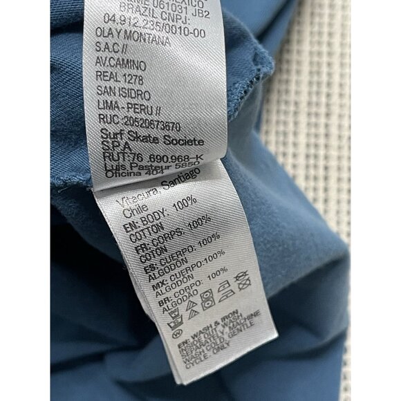 Quiksilver Originals Collection Mens Blue Green Multicolor Graphic Tee Size L - Picture 10 of 12